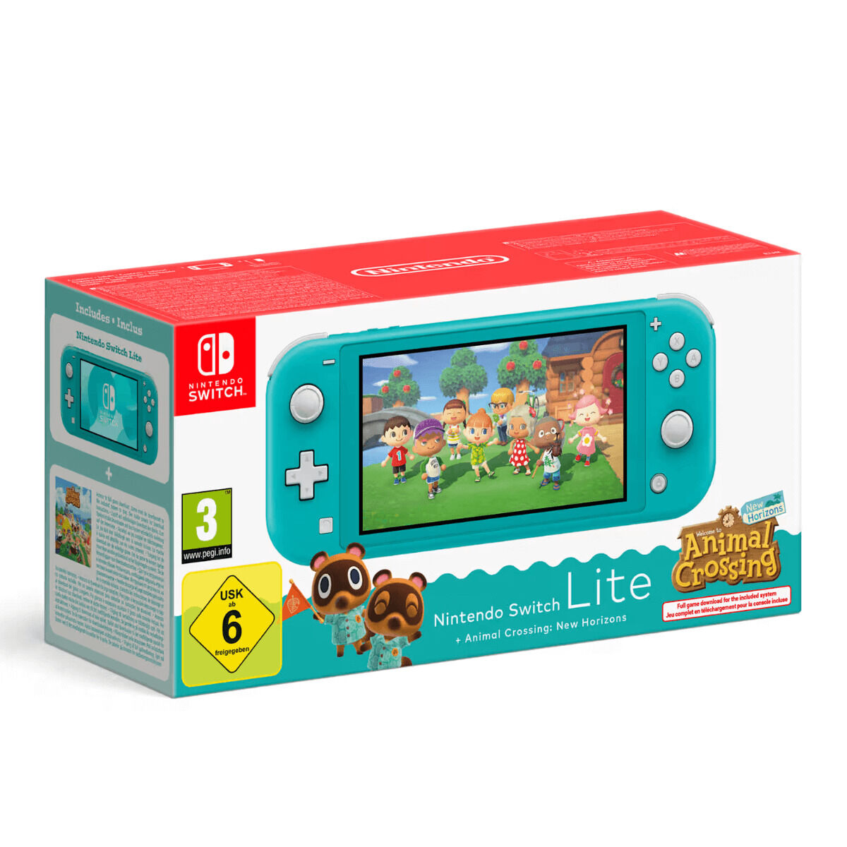 Nintendo Switch Lite + Animal Crossing Nintendo 45496546083 Turquoise