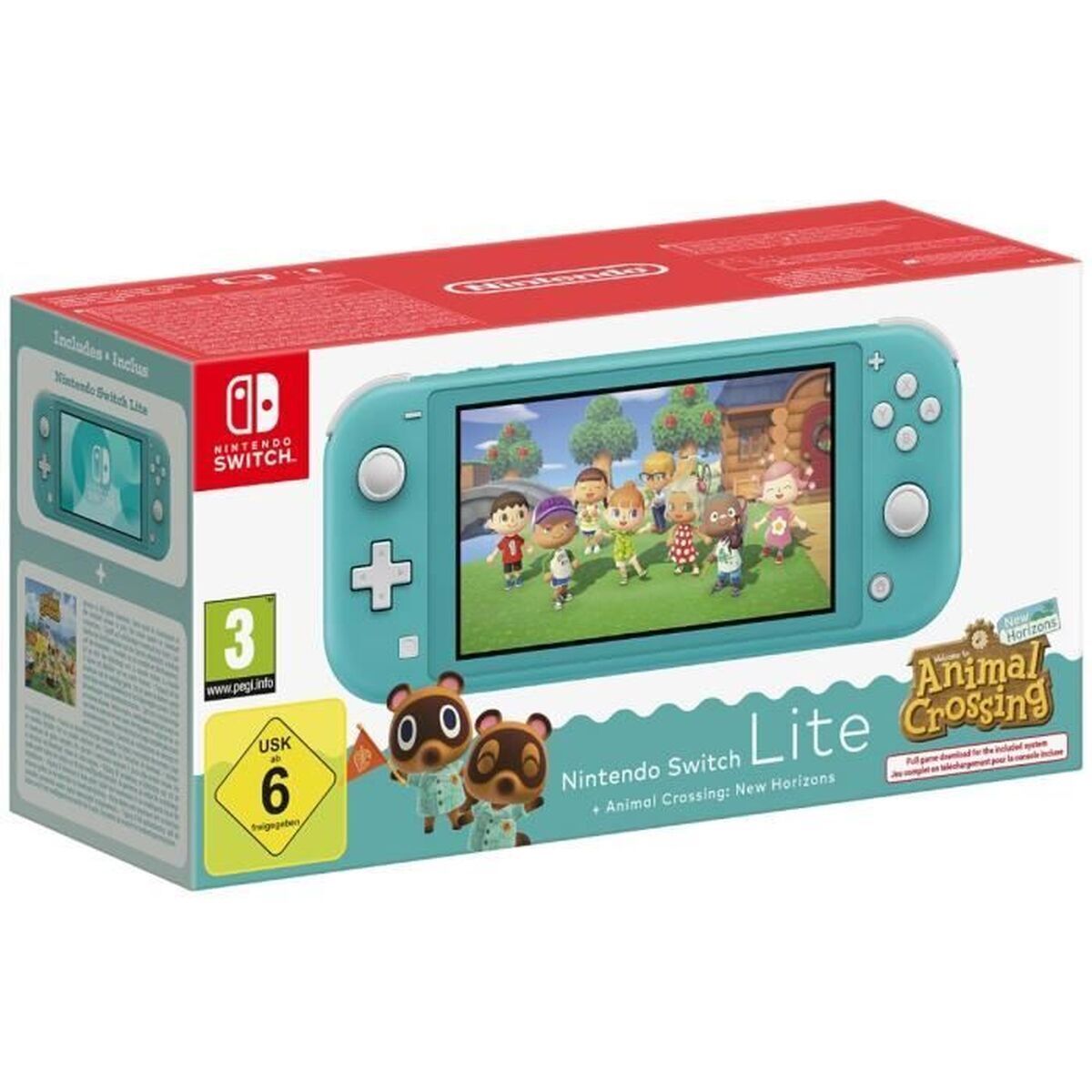 Nintendo Switch Lite + Animal Crossing Nintendo 45496546083 Turquoise
