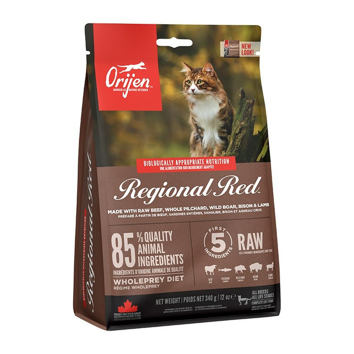 Aliments pour chat Orijen Veau Agneau Sanglier 340 g