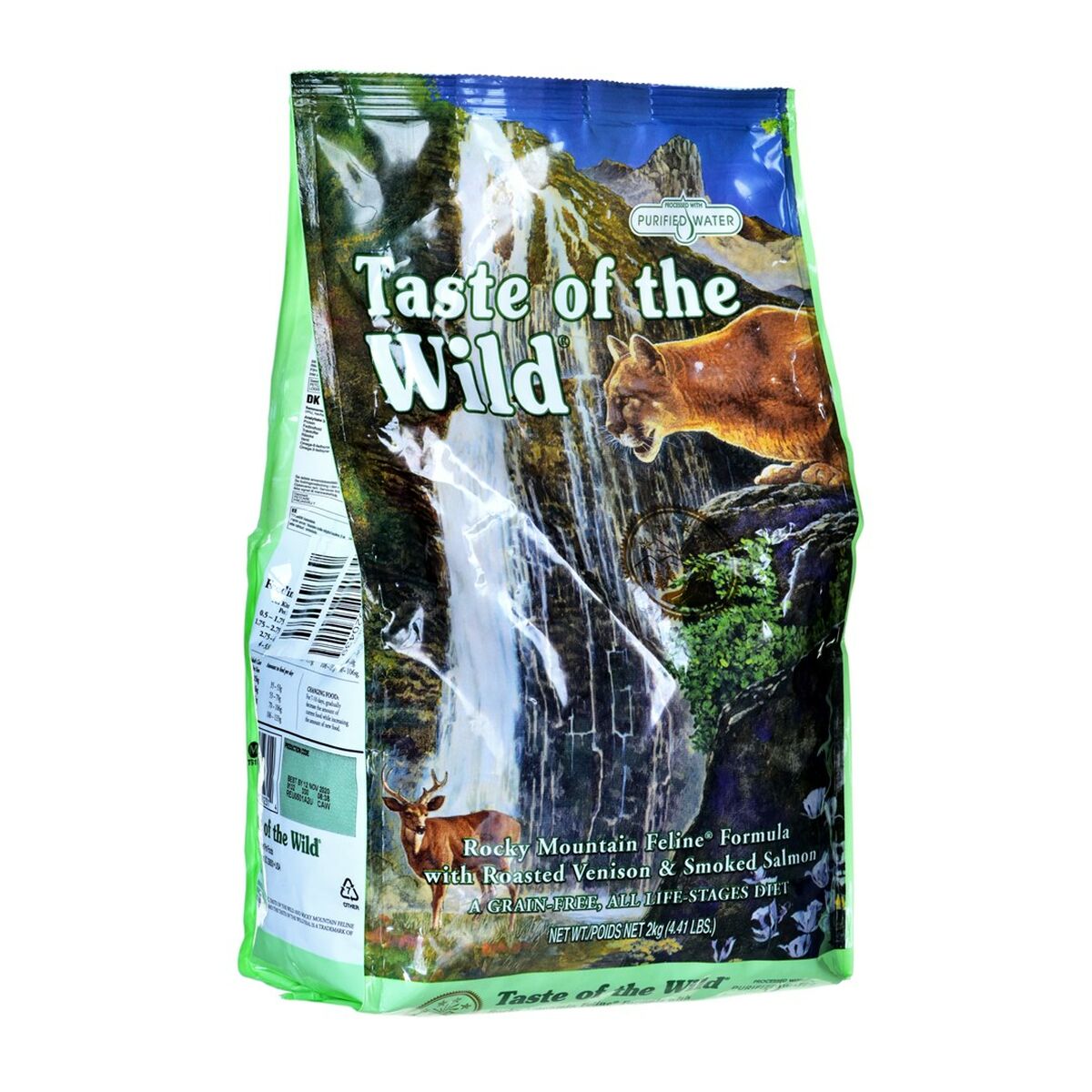 Aliments pour chat Taste Of The Wild Rocky Mountain Poulet Saumon Veau Renne 2 Kg