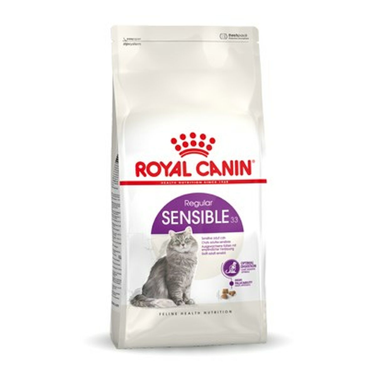 Aliments pour chat Royal Canin Sensible 33 Adulte Poulet Riz Oiseaux 2 Kg