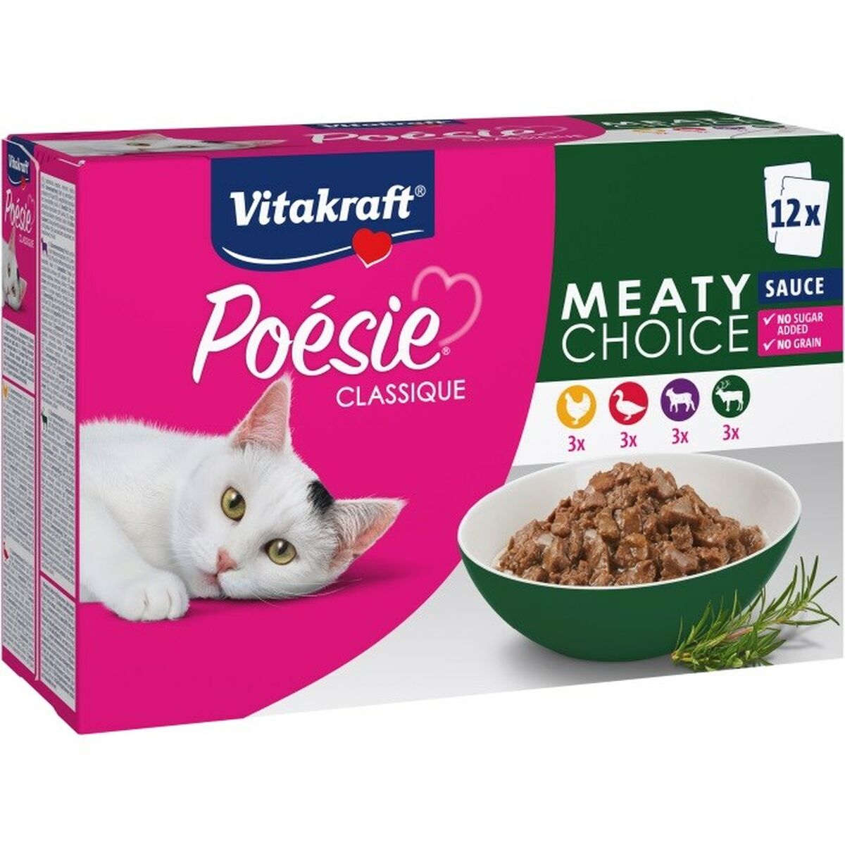 Aliments pour chat Vitakraft Poésie Classique 12 x 85 g