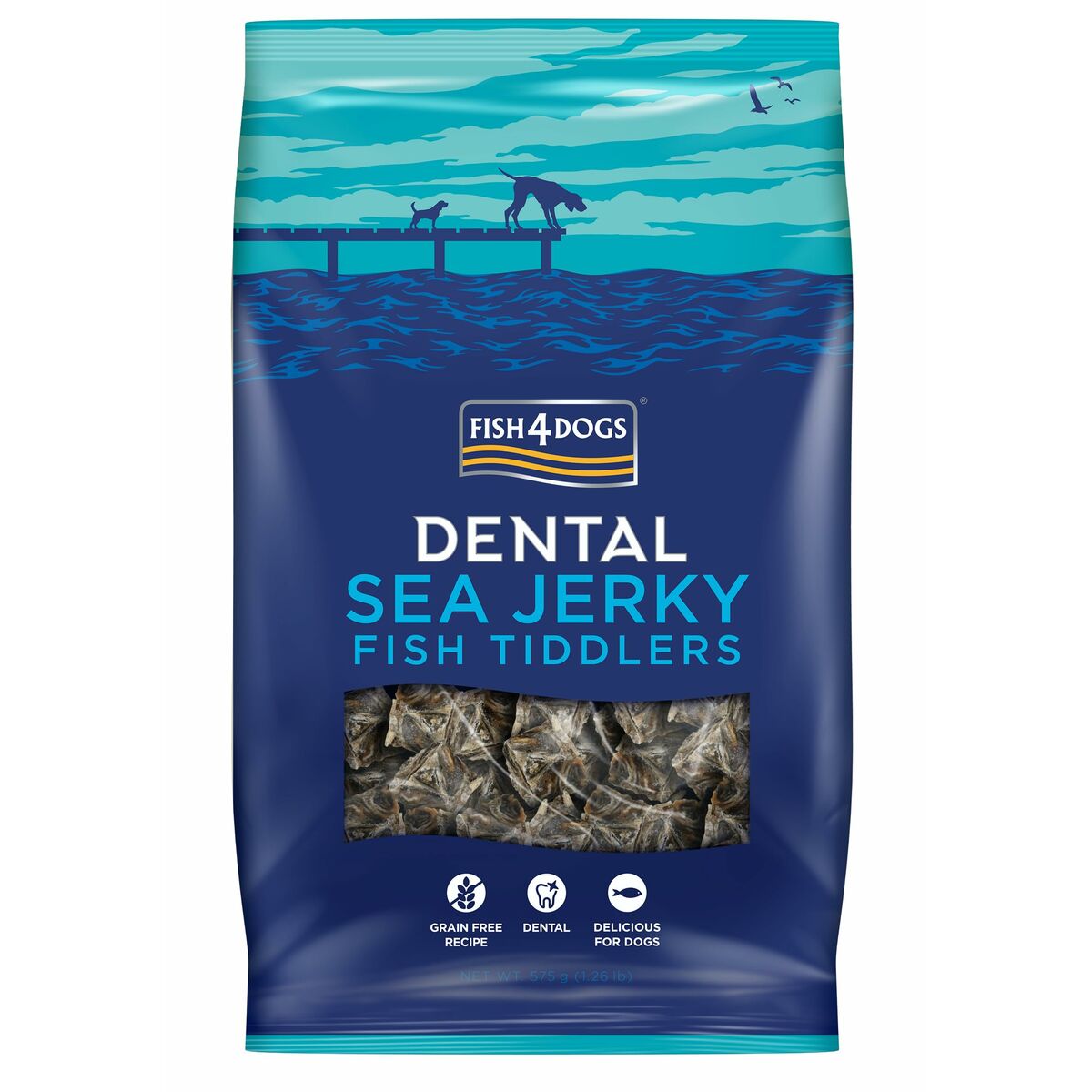 Snack pour chiens FISH4DOGS Sea Jerky Fish Poisson