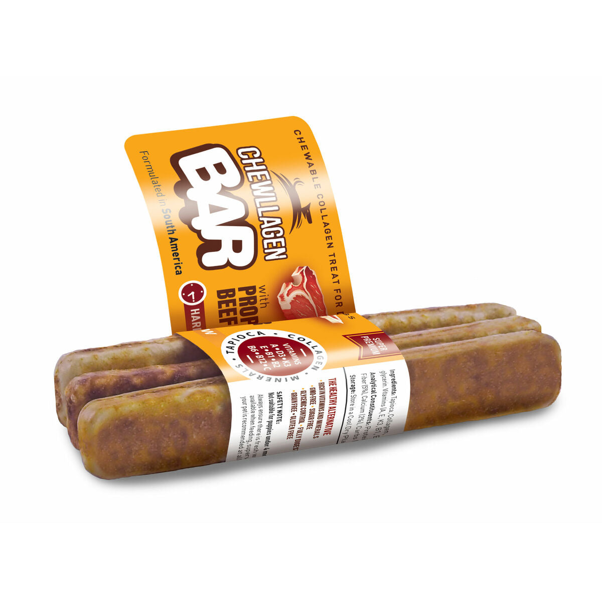Snack pour chiens Chewllagen Veau 72 Pièces