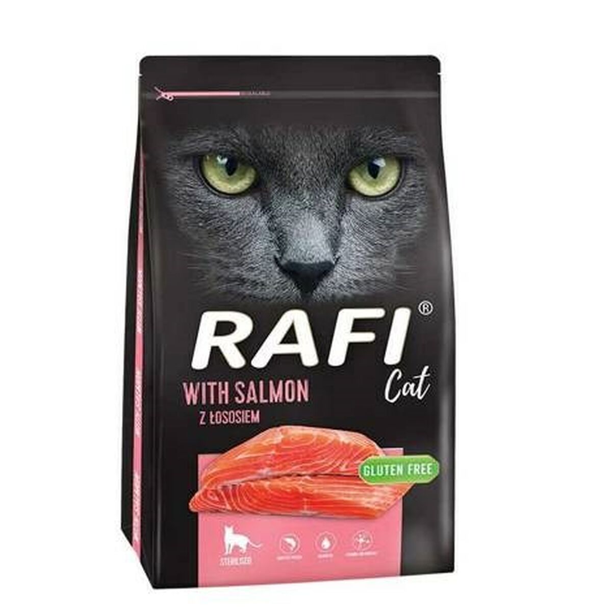 Aliments pour chat Dolina Noteci Rafi Sterilised Adulte Saumon Poisson 7 kg