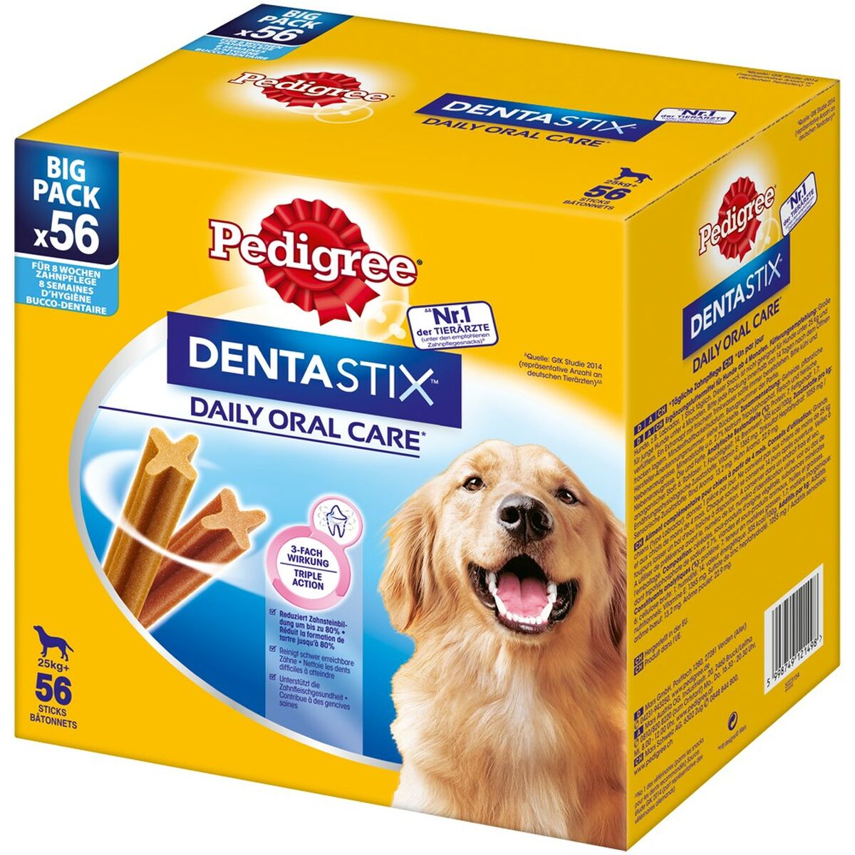 Snack pour chiens Pedigree Denta Stix Poulet Veau 2,1 kg