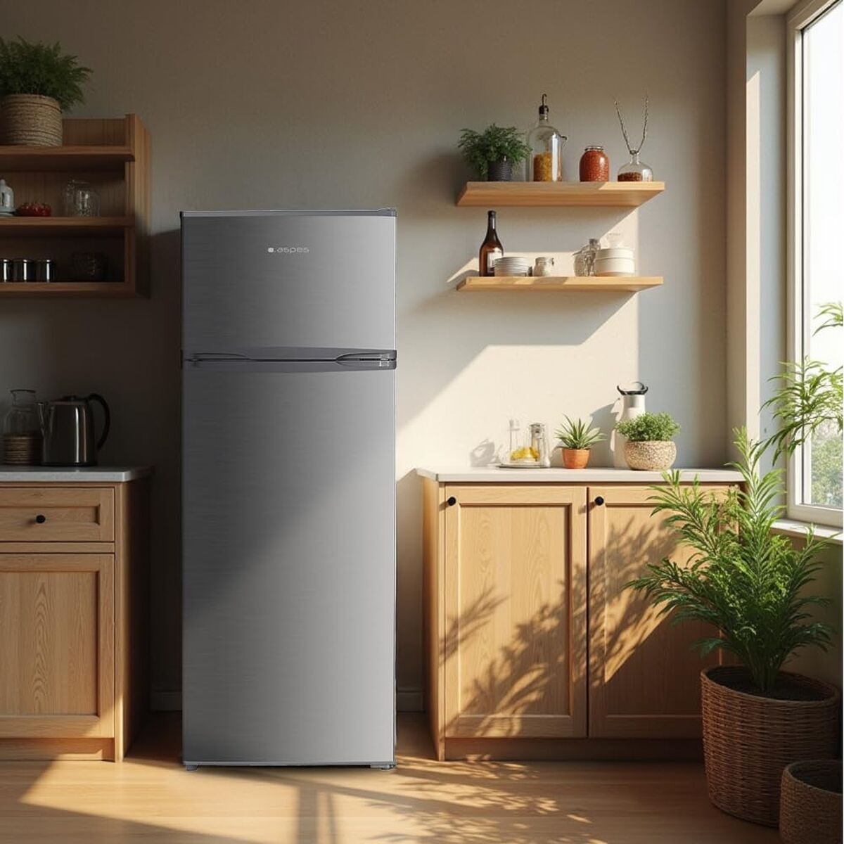 Réfrigérateur Combiné Aspes AF145503EX 143 206 L Acier