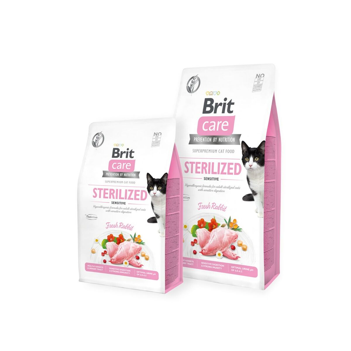 Aliments pour chat Brit Care Grain Free Sterilized Sensitive Adulte Lapin 7 kg