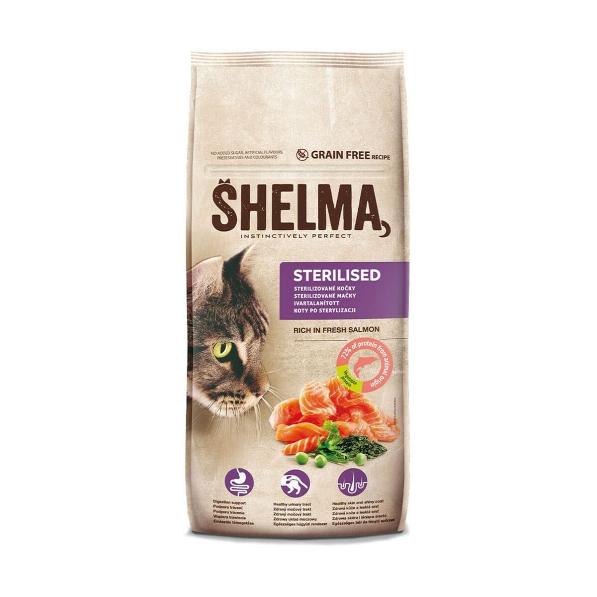 Aliments pour chat Shelma Saumon 8 kg