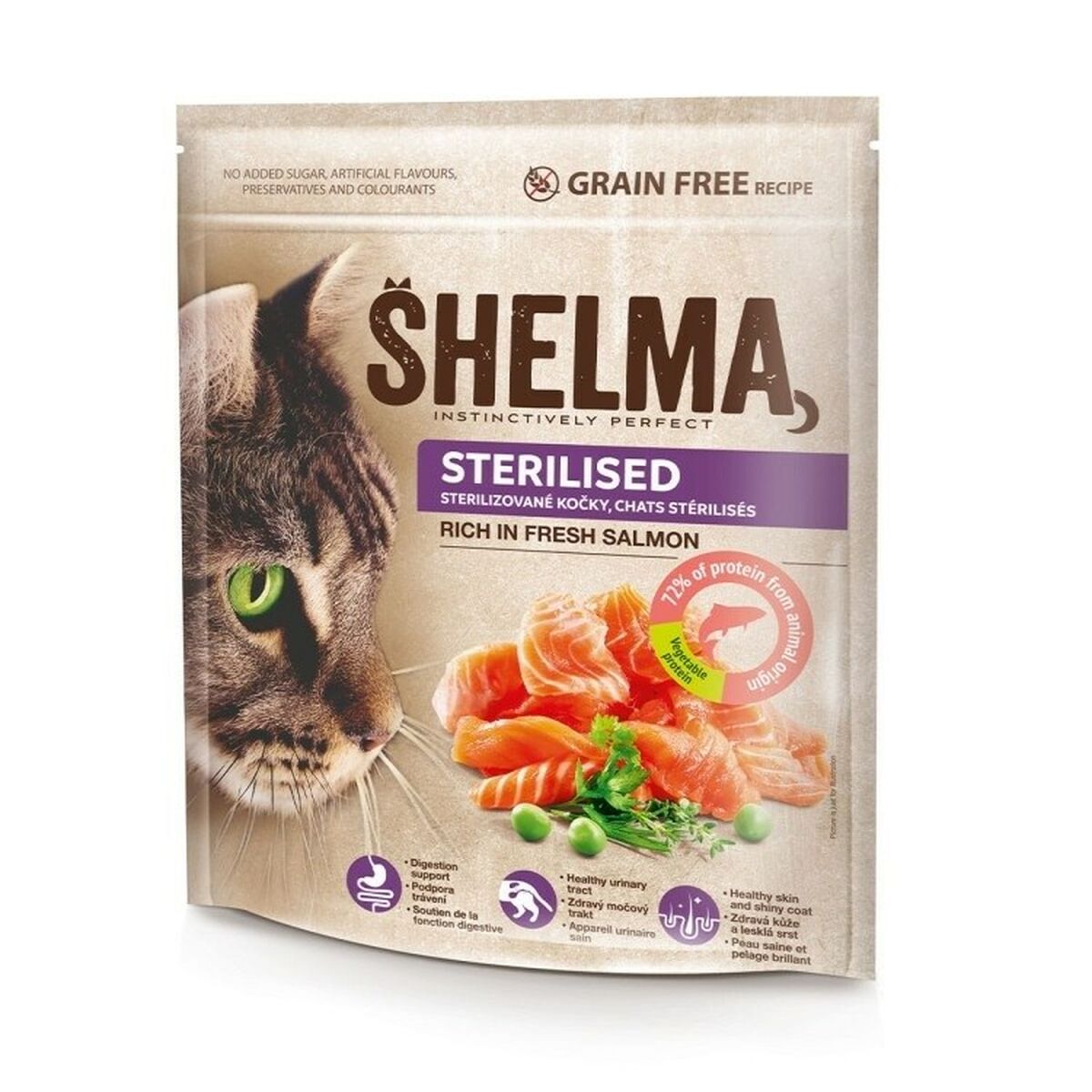 Aliments pour chat Shelma Saumon 1,4 Kg