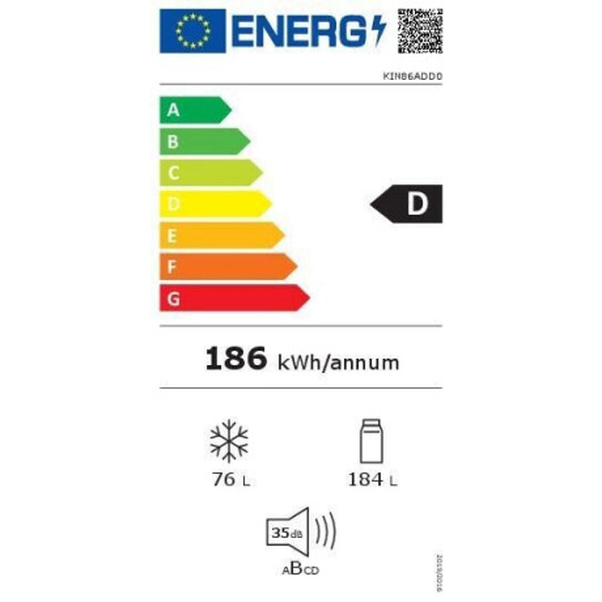 Réfrigérateur Combiné BOSCH KIN86ADD0 Blanc